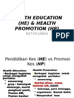 Uwks FK 2013 1 Health Education & Health Promotion