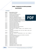 Especificaciones Tecnicas Instalaciones Electricas