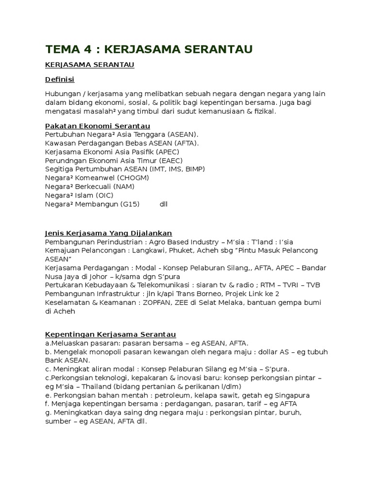 Kerjasama Serantau 2017 K Pdf