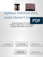 Aplikasi Zirconia Untuk Dental Crown