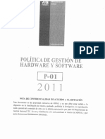 Política de Gestión de Hardware y Software (P-01 2011)