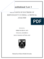 Constitutional Law I: Analysis of Doctrine of Repugnancy in India