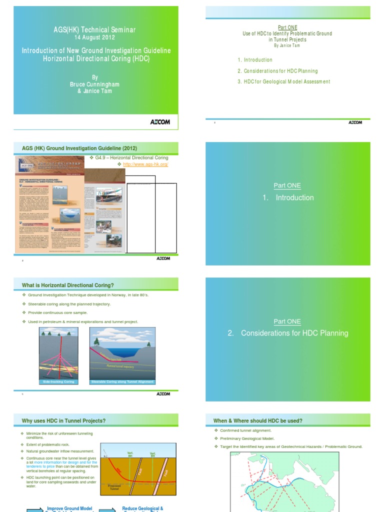 HDC Guidelines for Tunnel Projects | PDF | Borehole | Tunnel