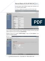 Configuración Básica Punto Acceso ALFA AIP-W610H