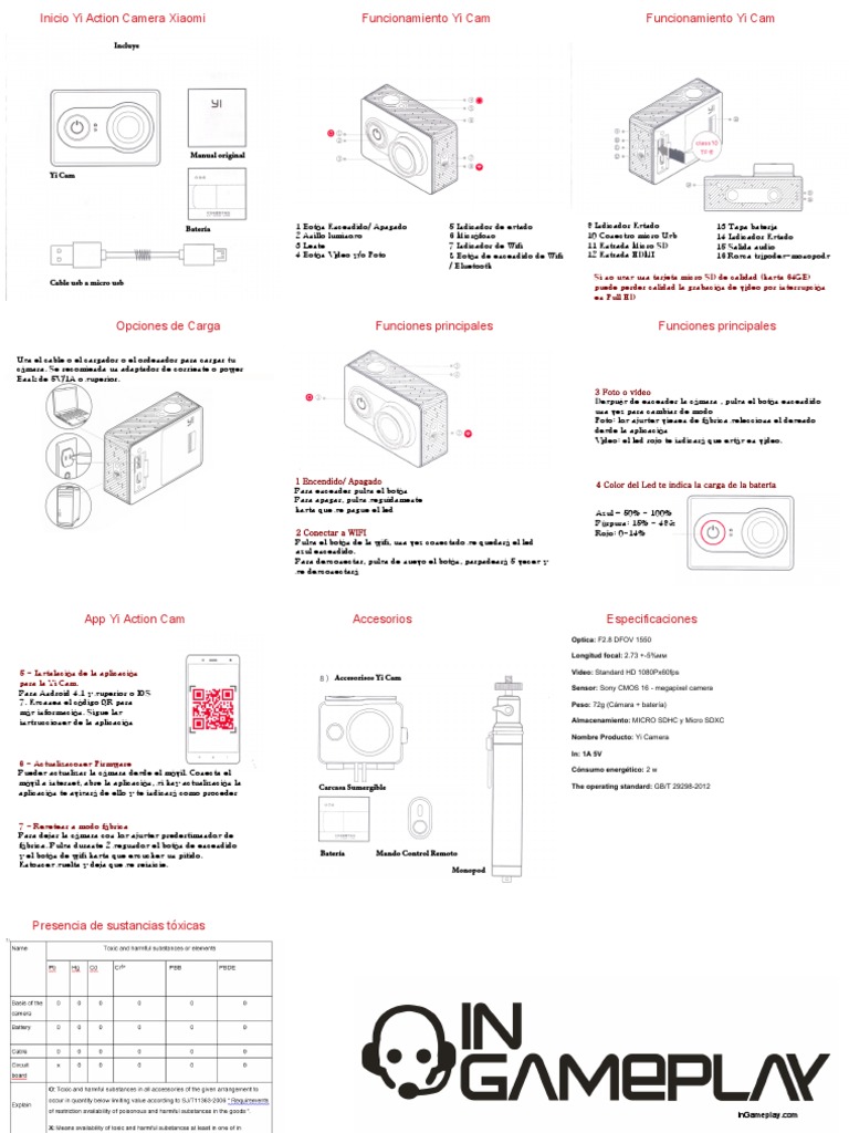 Manual Espanol Yi Cam Xiaomi | Secure Digital | USB