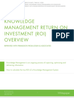 Knowledge Management Return On Investment (Roi) : Whitepaper