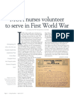 MGH Nurses Volunteer To Serve in First World War