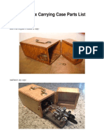 Custom Wood Vibroplex Carrying Case Construction Details