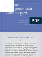 Functiile Managementului Clasei de Elevi