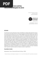 APROPRIAÇÃO DE CUSTOS