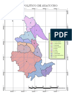 Mapa Politico de Ayacucho: Leyenda