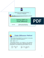 CHE 804: Finite Difference Method for Solving ODEs