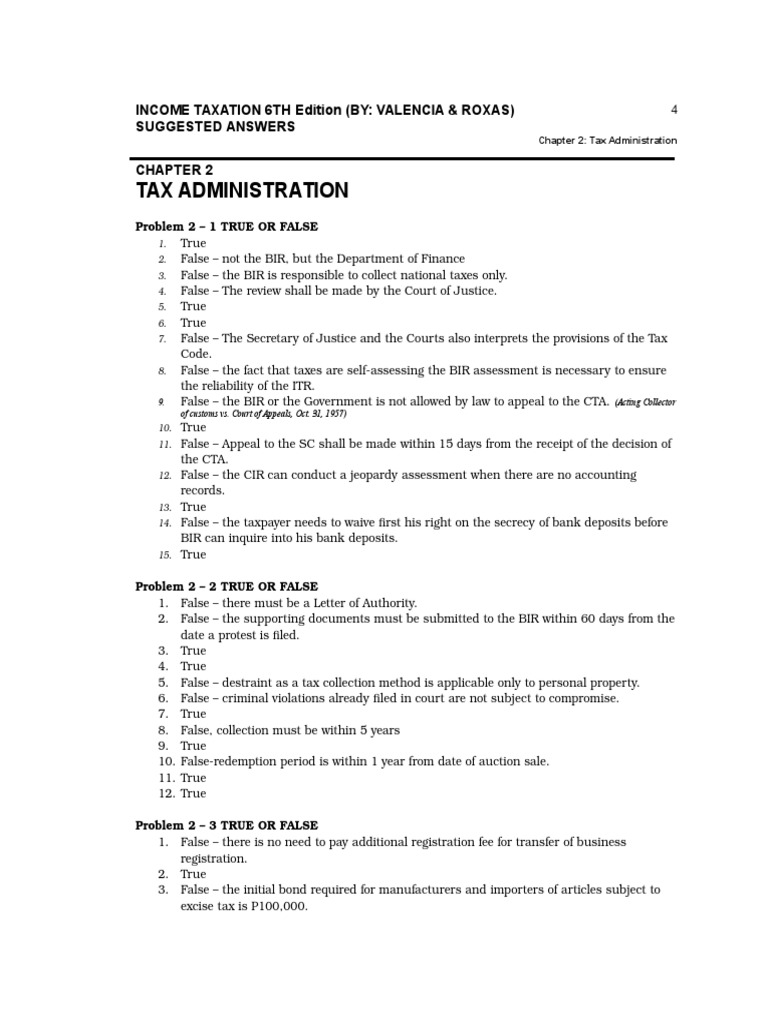 Tax Administration Insights and Cases | PDF | Taxpayer | Income Tax