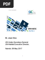 Policy Statement Speech by ED DR Clos