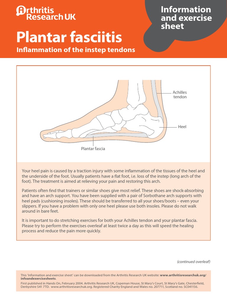 Plantar Fasciitis Exercise Guide | PDF | Foot | Human Anatomy