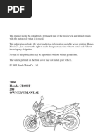 Carte Honda 2006 CB600F (S)