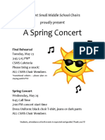 Spring Concert Flier