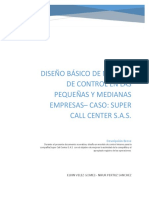 Diseño Básico de Modelo de Control en Las Pequeñas Y Medianas Empresas CASO SUPER CALL CENTER S.A