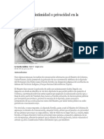 DIARIO Derecho a la intimidad o privacidad en la Constitución.docx