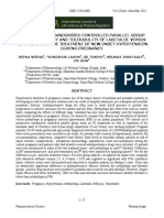 A Comparative Randomised Controlled Parallel Group