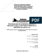 PROPIEDADES DE INVERSIÓN SEGÚN LA SECCIÓN 16 DE LA NIIF PARA PYMES EN LA EMPRESA SALNOCA C.Al