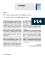 El Me Todo Cientı Fico y La Profesio N Fisioterapeuta: The Scientific Method and Physiotherapy Profession