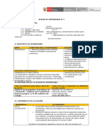 Sesion de Aprendizaje N 1 - 2017