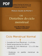 APRESENTAÇÃO AMENORRÉIA