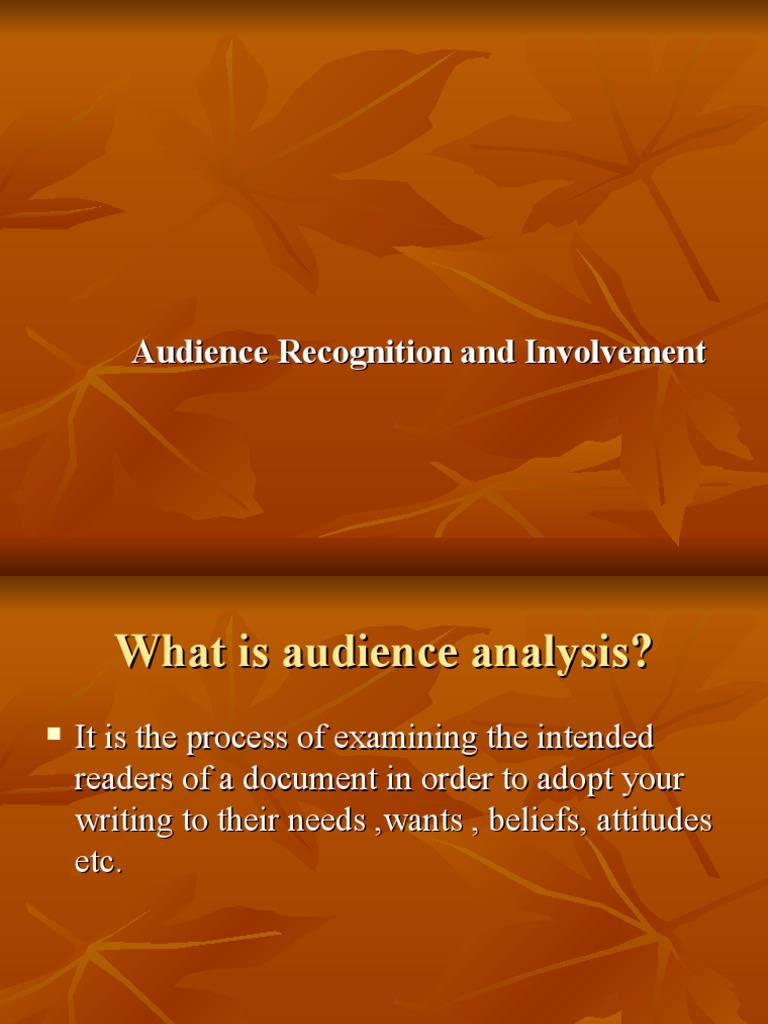 Audience Analysis for Effective Writing | PDF | Multiculturalism | Gender