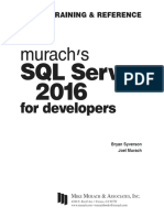 Murach's SQL Server 2016 for Developers Joel Murach