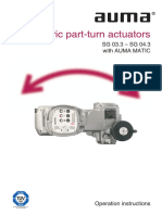 Electric Part-Turn Actuators: SG 03.3 - SG 04.3 With Auma Matic