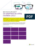 3641 Go Paperless by Using OneNote 2013 WSG External