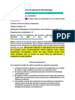 Informe de Laboratorio Microbiología