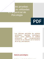 Principales Pruebas Psicológicas Utilizadas en La Pericial