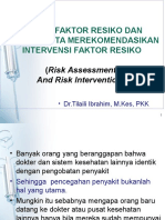Kuliah Risk Assessment Blok Family Medicine