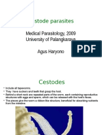 Cestode Parasites: Medical Parasitology, 2009 University of Palangkaraya Agus Haryono