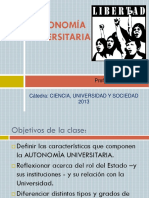 AUTONOMIA de Las Universidades - CUS