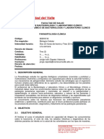 Syllabus Parasitologia Clinica Propuesta