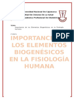 Elementos Biogenésicos