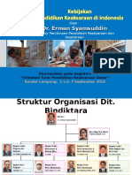 Kebijakan Pendidikan Keaksaraan Di Indonesia Ortek KD Lampung, 5-7 Sept 16 Pak Dir