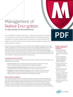 Sb Management of Native Encryption