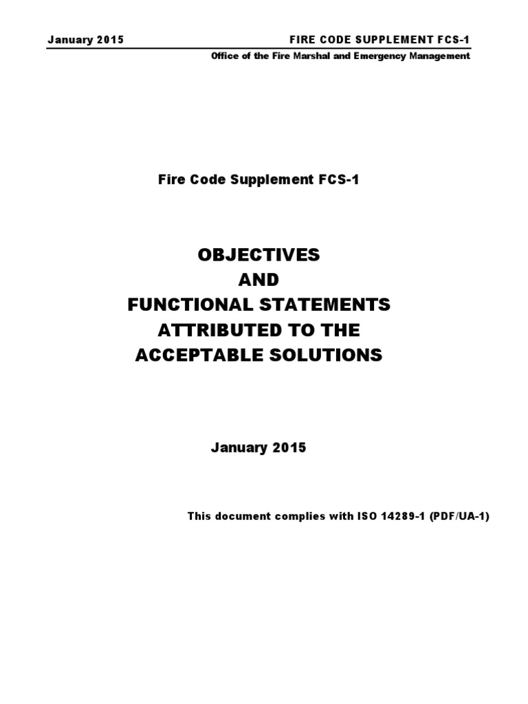 2015-FireCode Supplement FCS 1 | PDF | Incineration | Flammability