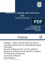 Returns in Goods and Services Tax: A Brief Overview