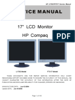 HP TFT-LCD Color Monitor L1702 - FP7317 Service Manual