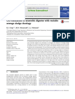 CFD simulation of anaerobic digester sludge rheology