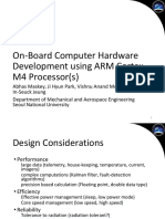 On-Board Computer Hardware Development Using ARM Cortex M4 Processor(s)