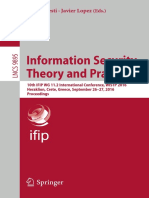 Information Security Theory and Practice - 10th IFIP WG 11.2 International Conference, WISTP 2016