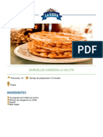 Receta de Buñuelos La Villita