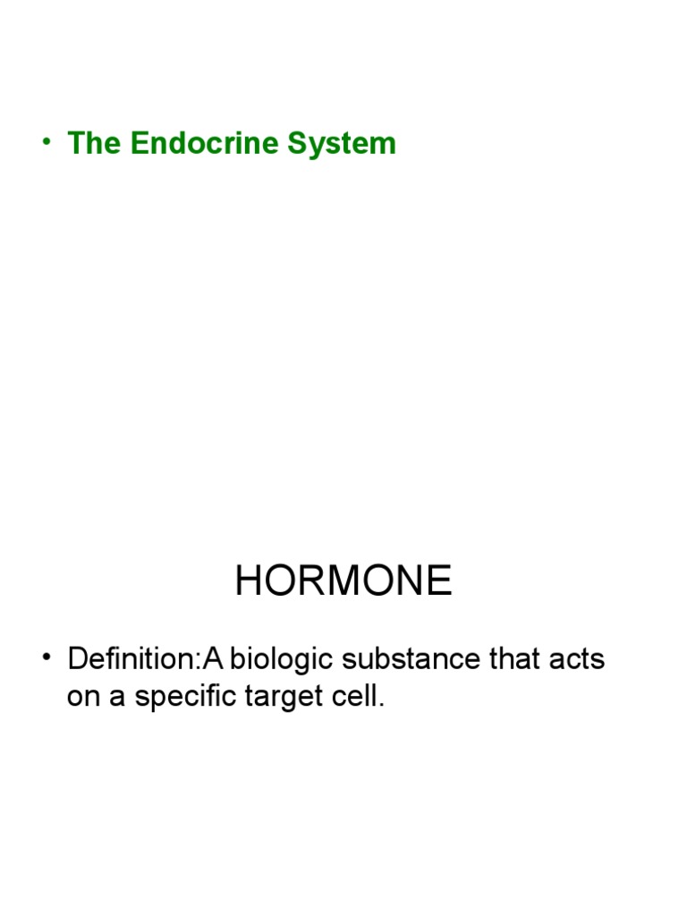 Overview of the Endocrine System | PDF | Adrenal Gland | Endocrine System