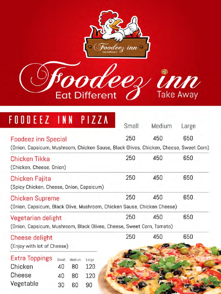 Foodeez Inn Menu - March 2017 | PDF